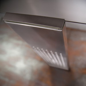 Kopfbrause: KB21 - Regentraverse Lavida Walk In, Edelstahl poliert