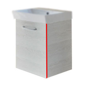 Türanschlag Waschtischunterschrank: Rechts