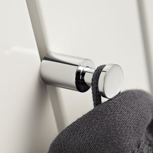 Handtuchhaken: mit Handtuchhaken, chrom