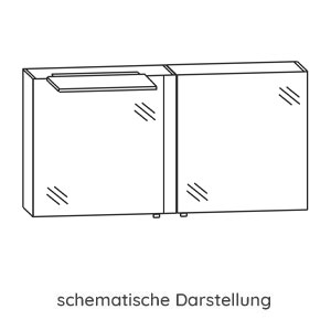 Ausführung Spiegelschrank: Anbauelement rechts