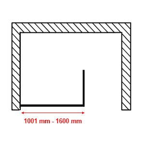 Breite: 1001 mm bis 1600 mm