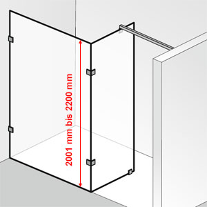 Höhe: 2001 mm bis 2200 mm