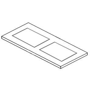 Ausschnitt Waschtischplatte: rechts und links für Connect Air 550 mm