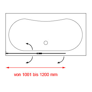 Breite: von 1001 bis 1200 mm