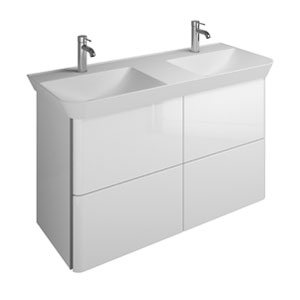 Ausführung Waschtisch mit Unterschrank: ohne LED-Griffleistenbeleuchtung