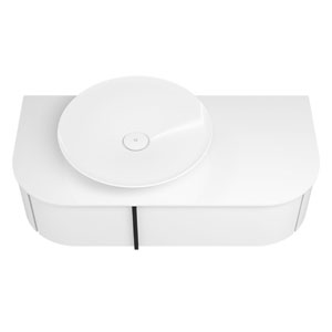 Ausführung Waschtisch mit Unterschrank: Becken links