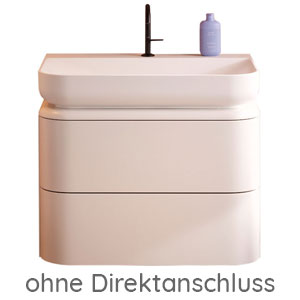 Ausführung Waschtisch mit Unterschrank: 80 cm, Mineralguss-Waschtisch, ohne Direktanschluss