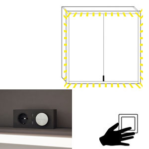 Schalter für Beleuchtung: Raumschaltung