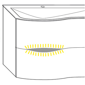 LED-Griffleistenbeleuchtung: LED - 5 Watt, Touch-Schalter, 4500 K