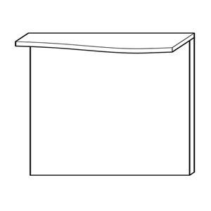 Ausführung Flächenspiegel: LED-Beleuchtung rechts