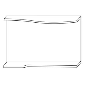 Ausführung Flächenspiegel: LED-Beleuchtung rechts