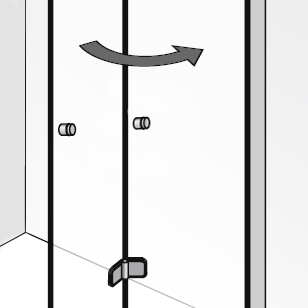 Zusatzgriff: mit zusätzlichem Griff am 2. Türelement