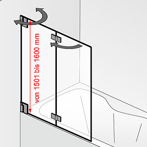 Höhe: von 1501 bis 1600 mm