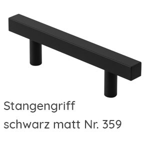 Griffvariante: Stangengriff schwarz matt