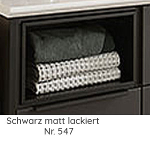Farbe Einschubregal: Schwarz matt lackiert