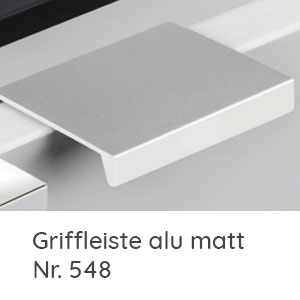 Griffvariante: Griffleiste alu matt