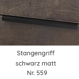 Griffvariante: Stangengriff schwarz matt
