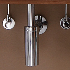 Design-Siphon: Installationsset chrom