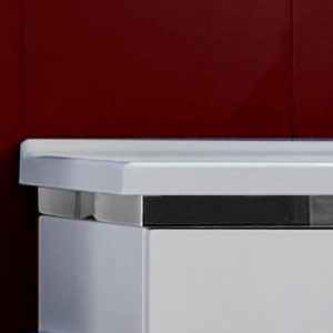 Dekorleiste: ohne Beleuchtung - mit Dekorleiste Silber