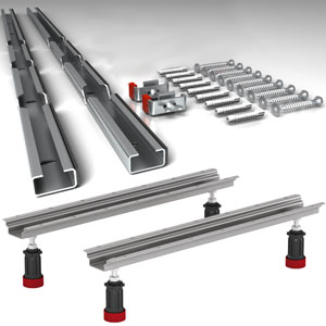 Montagezubehör Badewanne: mit MEPA Badewannenfüßen + Spezialmontageset
