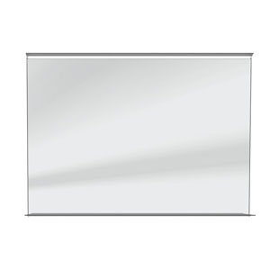 Ausführung Flächenspiegel: 100 cm - LED-Beleuchtung, Dimmer, 15,3 Watt, 2700-6400 K, sw