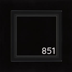 Ausführung Frontdekor: Sylt Lack Schwarz Matt