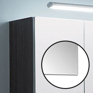 Spiegel / Spiegelschrank: Serie A ohne Facettenschliff, 120 cm Breite