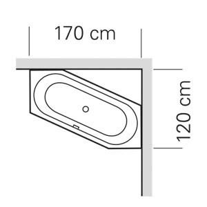 Ausführung Badewanne: Links