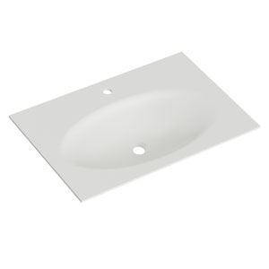 Waschtisch-Typ / -Farbe: Krion-Waschtisch - Breite: 78 cm