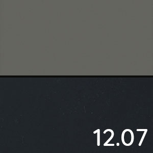 Front- und Korpusfarbe Waschtischunterschrank: Glas Grau - Anthrazit Seidenglanz