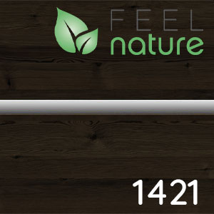 Frontfarbe: Boreas Pinie quer Nachbildung - chromfarbene Einlage