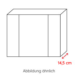 Tiefe Spiegelschrank: 14,5 cm