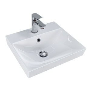 Waschtisch-Typ: 41 cm - 2x Set-Up, Keramik, integrierter Überlauf