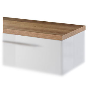 Stärke Waschtischplatte: 40 mm - Platte gerade - ohne LED-Beleuchtung