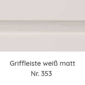 Griffvariante: Griffleiste weiß matt