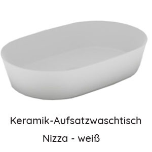 Waschtisch-Typ: 2x Nizza - weiß oval