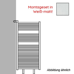 Montageart: als Raumteiler - inklusive Montageset in Weiß Matt