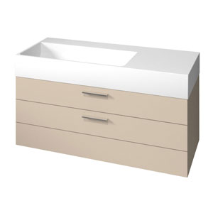 Ausführung Waschtisch mit Unterschrank: Beckenmulde Links