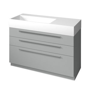 Ausführung Waschtisch mit Unterschrank: Beckenmulde Links