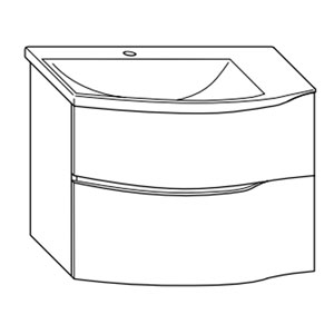 Ausführung Waschtisch mit Unterschrank: Beckenmulde links