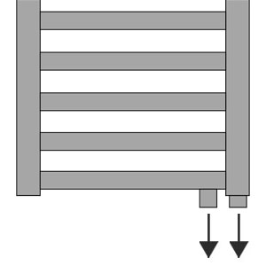 Anschlussvariante: Sonderanschluss unten rechts