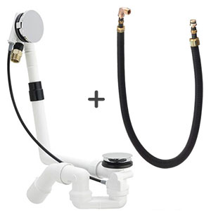 Ein- und Ablaufsystem: Viega Multiplex Trio MT5 kpl. Chrom mit Anschluss-Set