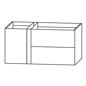 Ausführung Waschtischunterschrank: Anbauelement links