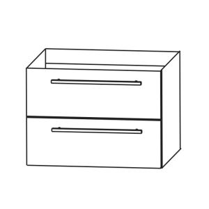 Waschtischunterschrank: für Mineralguss- und Glaswaschtisch 700 mm Breite